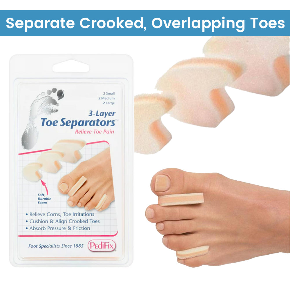 Pedifix Toe Spacer 3-Layer Toe Separators™