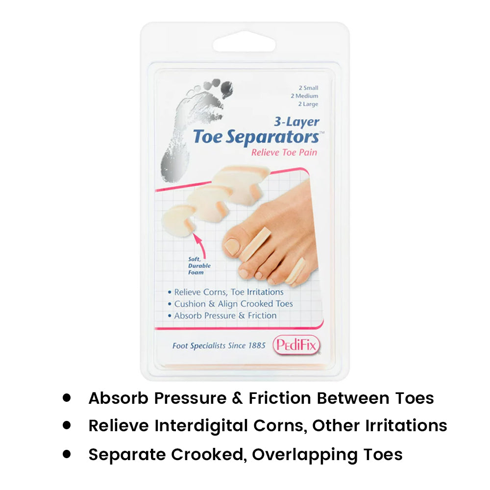 Pedifix Toe Spacer 3-Layer Toe Separators™